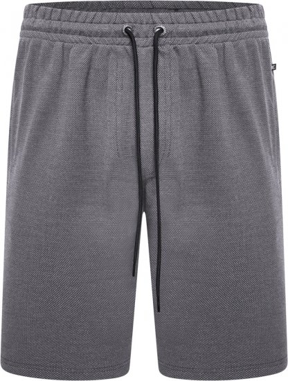 Kam Jeans 3317 Textured Interlock Shorts Charcoal - Αθλητικές φόρμες/σορτσάκια - Αθλητικές Φόρμες ανδρικεσ μεγάλα μεγέθη
