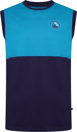 Kam Jeans 5764 Palm Springs Vest Sleeveless T-Shirt Navy Academy - Μακό μπλουζάκια - Aνδρικά μπλουζεσ μεγάλα μεγέθη