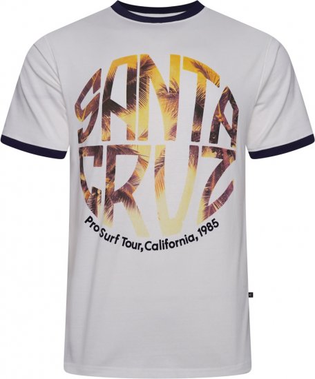 Kam Jeans 5767 Santa Cruz T-Shirt Snow White - Μακό μπλουζάκια - Aνδρικά μπλουζεσ μεγάλα μεγέθη