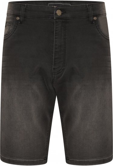 Kam Jeans NUNEZ2 Knitted Denim Stretch Shorts Charcoal - Σορτς - Aνδρικεσ βερμουδεσ μεγαλα μεγάλα μεγέθη