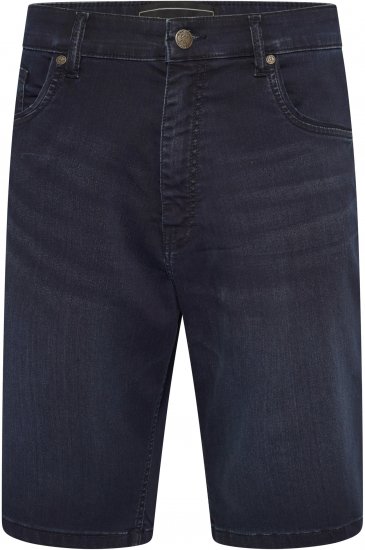 Kam Jeans NUNEZ2 Knitted Denim Stretch Shorts Dark Navy - Σορτς - Aνδρικεσ βερμουδεσ μεγαλα μεγάλα μεγέθη