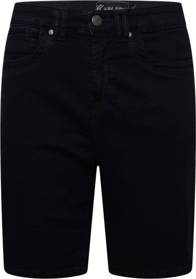 Kam Jeans Pepe Knitted Denim Shorts Blue-Black - Σορτς - Aνδρικεσ βερμουδεσ μεγαλα μεγάλα μεγέθη