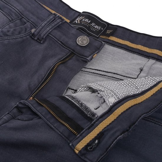 Kam Jeans Pepe Knitted Denim Shorts Charcoal - Σορτς - Aνδρικεσ βερμουδεσ μεγαλα μεγάλα μεγέθη