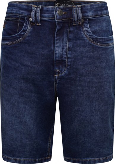 Kam Jeans Pepe Knitted Denim Shorts Random Mid Wash Blue - Σορτς - Aνδρικεσ βερμουδεσ μεγαλα μεγάλα μεγέθη