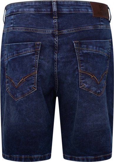 Kam Jeans Pepe Knitted Denim Shorts Random Mid Wash Blue - Σορτς - Aνδρικεσ βερμουδεσ μεγαλα μεγάλα μεγέθη
