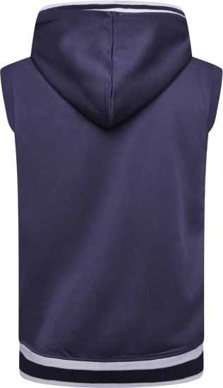 Kam Jeans TS005 Retro Tracky Set (Shorts/Sleeveless Hoodie) Navy - Σετ φόρμεσ - Σετ Ανδρικές Φόρμες μεγάλα μεγέθη 