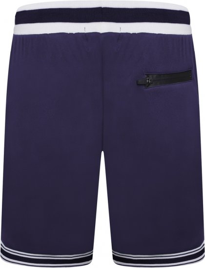 Kam Jeans TS005 Retro Tracky Set (Shorts/Sleeveless Hoodie) Navy - Σετ φόρμεσ - Σετ Ανδρικές Φόρμες μεγάλα μεγέθη 