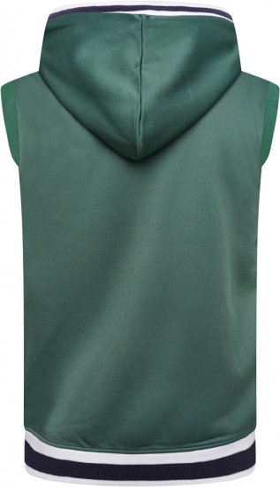 Kam Jeans TS005 Retro Tracky Set (Shorts/Sleeveless Hoodie) Racing Green - Όλα τα ρούχα - Pούχα aνδρικά μεγάλα μεγέθη 2XL-14XL