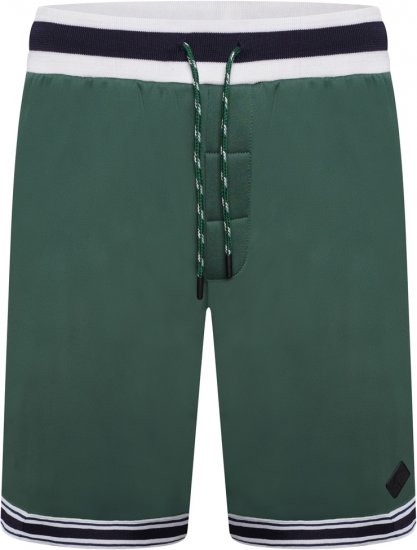 Kam Jeans TS005 Retro Tracky Set (Shorts/Sleeveless Hoodie) Racing Green - Όλα τα ρούχα - Pούχα aνδρικά μεγάλα μεγέθη 2XL-14XL