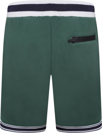Kam Jeans TS005 Retro Tracky Set (Shorts/Sleeveless Hoodie) Racing Green - Όλα τα ρούχα - Pούχα aνδρικά μεγάλα μεγέθη 2XL-14XL