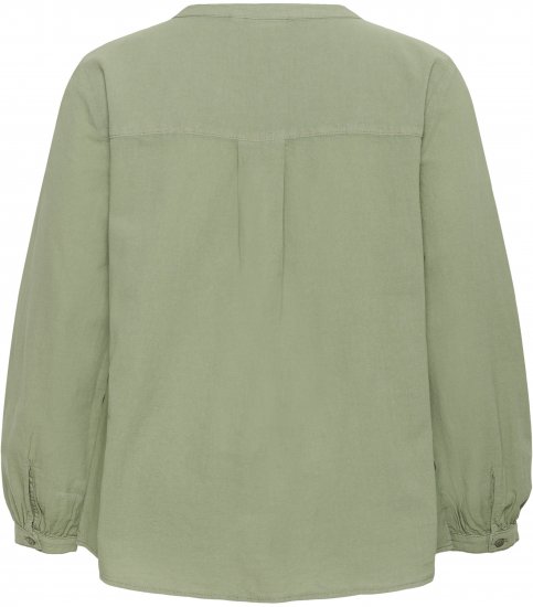 Kaffe Curve Nana Πουκάμισο με μακρύ μανίκι Πράσινο - Πουκάμισα και τουνίκ - 