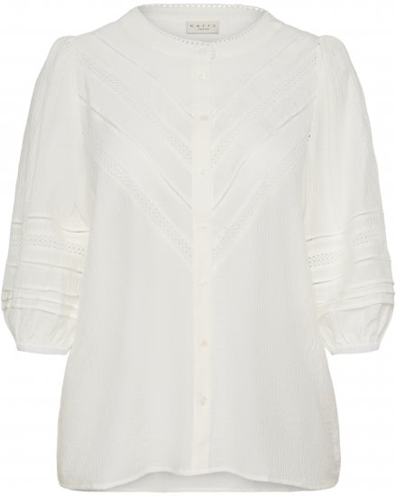 Kaffe Curve Liwa Shirt Chalk - Πουκάμισα - 