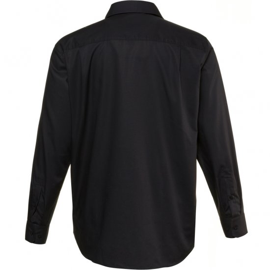 JP1880 Shirt Business Modern Fit Long Sleeve Non-Iron Black TALL - ΑΝΔΡΙΚΑ ΡΟΥΧΑ MT-6XLT - Μεγέθη TALL