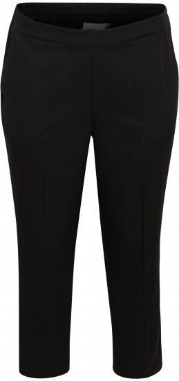 Kaffe Curve Sakira Cropped παντελόνι Βαθύ μαύρο - Τζιν & Παντελόνια για Γυναίκες σε Μεγάλες Μεγέθη – Plus Size - 