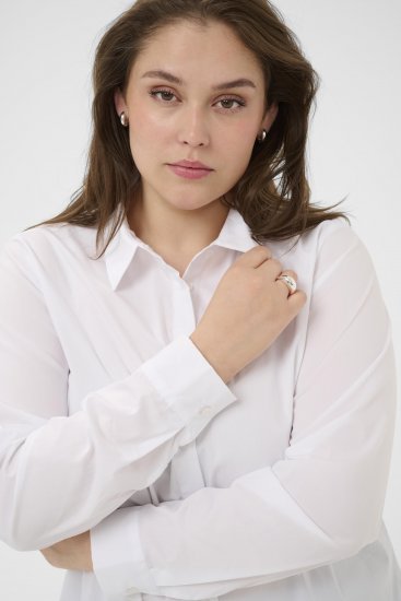 Kaffe Curve Laina Shirt Optical White - Πουκάμισα - 
