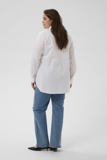 Kaffe Curve Laina Shirt Optical White - Πουκάμισα - 