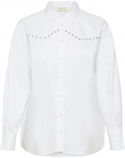 Kaffe Curve Janni Shirt Optical White - Πουκάμισα - 