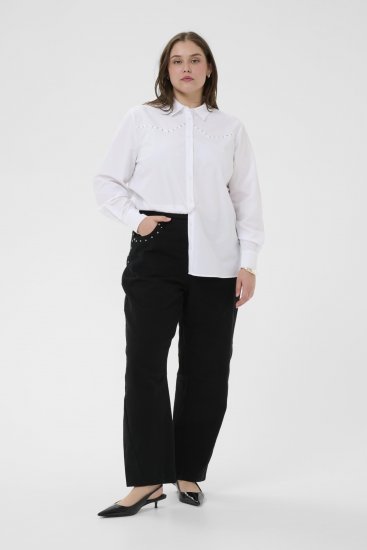 Kaffe Curve Janni Shirt Optical White - Πουκάμισα - 