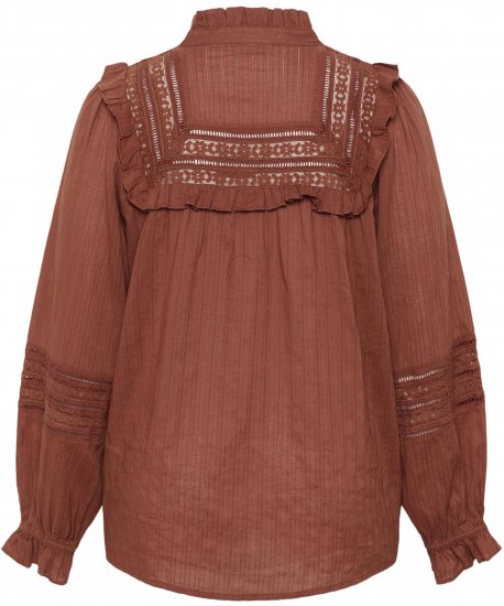 Kaffe Curve Jessa Shirt Henna Brown - Πουκάμισα και τουνίκ - 