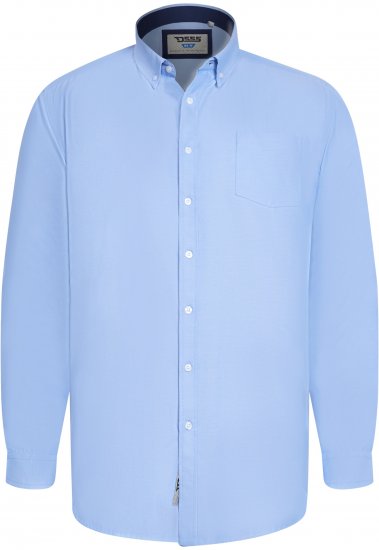 D555 Richard Oxford Πουκάμισο Με Μακριά Μανίκια TALL Γαλάζιο - TALL Πουκάμισα - 