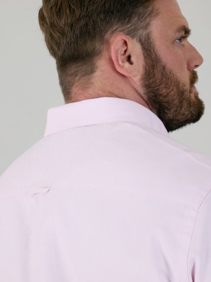 D555 Richard Oxford Πουκάμισο Με Μακριά Μανίκια TALL Ροζ - TALL Πουκάμισα - 