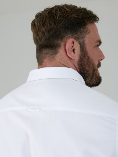 D555 Richard Oxford Πουκάμισο Με Μακριά Μανίκια TALL Λευκό - TALL Πουκάμισα - 