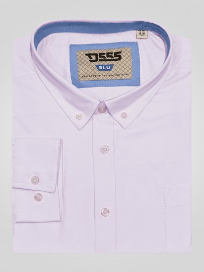 D555 Richard Oxford Πουκάμισο Με Μακριά Μανίκια TALL Ροζ - TALL Πουκάμισα - 