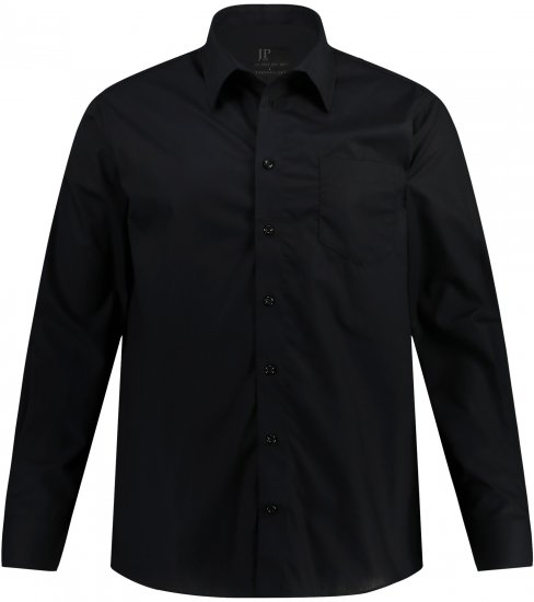 JP1880 Comfort Fit with Chest Pocket Shirt TALL Black - TALL Πουκάμισα - 