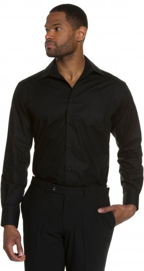 JP1880 Comfort Fit with Chest Pocket Shirt TALL Black - TALL Πουκάμισα - 