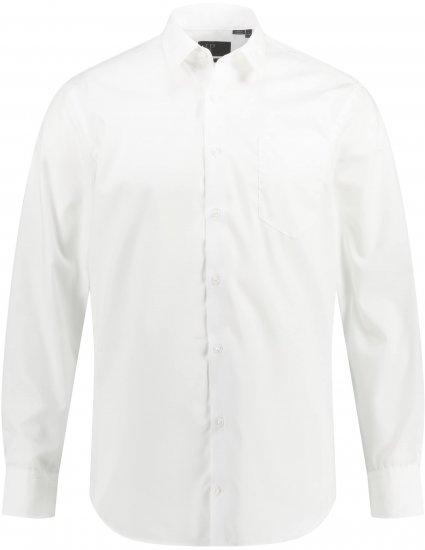JP1880 Shirt Business Modern Fit White TALL - ΑΝΔΡΙΚΑ ΡΟΥΧΑ MT-6XLT - Μεγέθη TALL