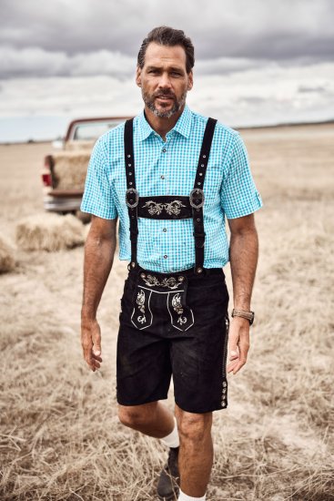 JP1880 Shirt Traditional Short Sleeve Turquoise - Πουκάμισα - Aνδρικά πουκαμισα μεγαλα μεγάλα μεγέθη