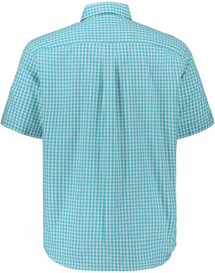 JP1880 Shirt Traditional Short Sleeve Turquoise - Πουκάμισα - Aνδρικά πουκαμισα μεγαλα μεγάλα μεγέθη