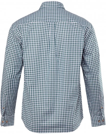 JP1880 Shirt Checked Traditional Long Sleeve Jade - Γιορτινά ρούχα - Γιορτινά ρούχα – Για να γιορτάζεις με στυλ και άνεση