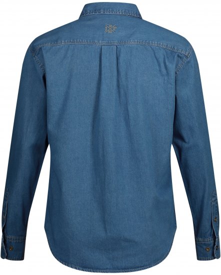 JP1880 Shirt Denim Long Sleeve Blue TALL - ΑΝΔΡΙΚΑ ΡΟΥΧΑ MT-6XLT - Μεγέθη TALL