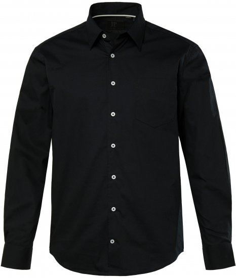 JP1880 Shirt Long Sleeve Modern Fit Black TALL - ΑΝΔΡΙΚΑ ΡΟΥΧΑ MT-6XLT - Μεγέθη TALL