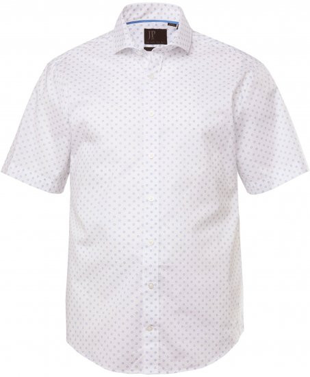 JP1880 Business Modern Fit Short Sleeve Shirt TALL Off-White - TALL Πουκάμισα - 