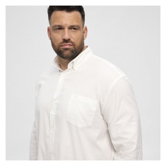 North Latitude Oxford Shirt White - Πουκάμισα - Aνδρικά πουκαμισα μεγαλα μεγάλα μεγέθη