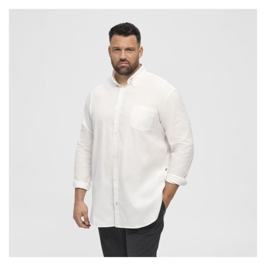 North Latitude Oxford Shirt White - Πουκάμισα - Aνδρικά πουκαμισα μεγαλα μεγάλα μεγέθη