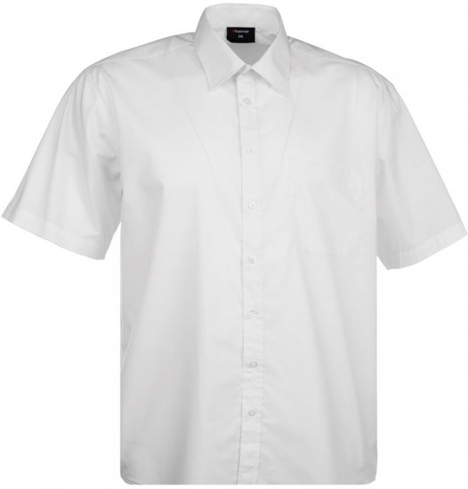 Espionage SH149 Short Sleeve Shirt White - Πουκάμισα - Aνδρικά πουκαμισα μεγαλα μεγάλα μεγέθη