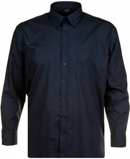 Espionage SH150 Plain Long Sleeve Shirt Navy - Πουκάμισα - Aνδρικά πουκαμισα μεγαλα μεγάλα μεγέθη