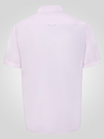 D555 James Oxford Πουκάμισο Με Κοντά Μανίκια TALL Ροζ - TALL Πουκάμισα - 