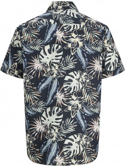 Jack & Jones Honolulu Short Sleeve Resort Shirt Black - Πουκάμισα - Aνδρικά πουκαμισα μεγαλα μεγάλα μεγέθη