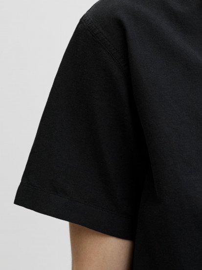 Jack & Jones Breeze Linen Short Sleeve Shirt Black - Πουκάμισα - Aνδρικά πουκαμισα μεγαλα μεγάλα μεγέθη