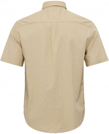 North Latitude 51106 Short Sleeve Shirt Sand - Κοντομάνικα πουκάμισα - Κοντομάνικα πουκάμισα μεγάλα μεγέθη