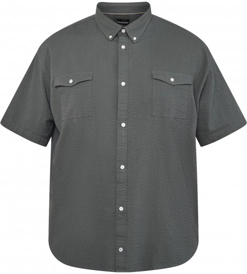 North Latitude 61306 Κοντομάνικο Overshirt Σκούρο Πράσινο - Πουκάμισα - Aνδρικά πουκαμισα μεγαλα μεγάλα μεγέθη