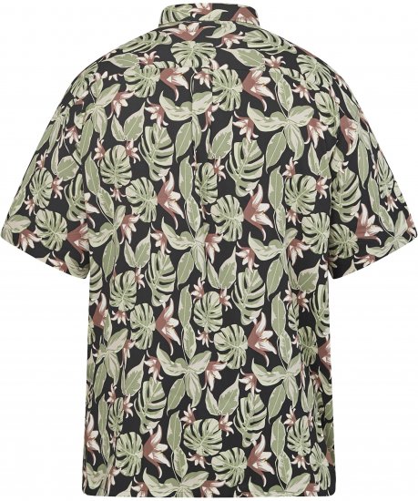 North Latitude 61357 Πουκάμισο Βισκόζης με Ολόσωμο Τύπωμα Μαύρο - Πουκάμισα - Aνδρικά πουκαμισα μεγαλα μεγάλα μεγέθη