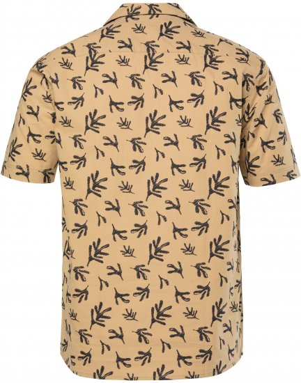 JP1880 Boxy Cuba Short Sleeve Shirt Camel - Πουκάμισα - Aνδρικά πουκαμισα μεγαλα μεγάλα μεγέθη