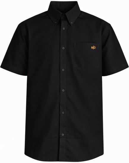 Motley Denim Zagreb Κοντομάνικο πουκάμισο Μαύρο - Πουκάμισα - Aνδρικά πουκαμισα μεγαλα μεγάλα μεγέθη