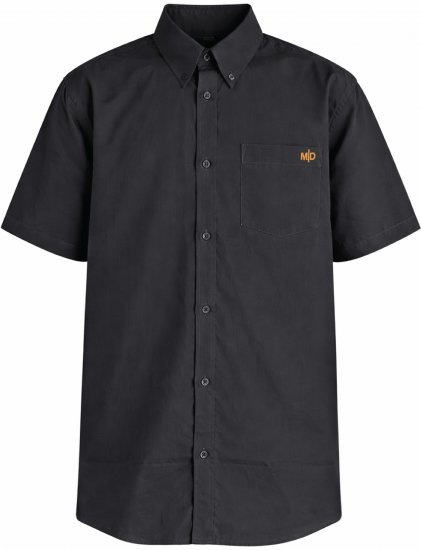 Motley Denim Zagreb Κοντομάνικο πουκάμισο Ανθρακί - Πουκάμισα - Aνδρικά πουκαμισα μεγαλα μεγάλα μεγέθη