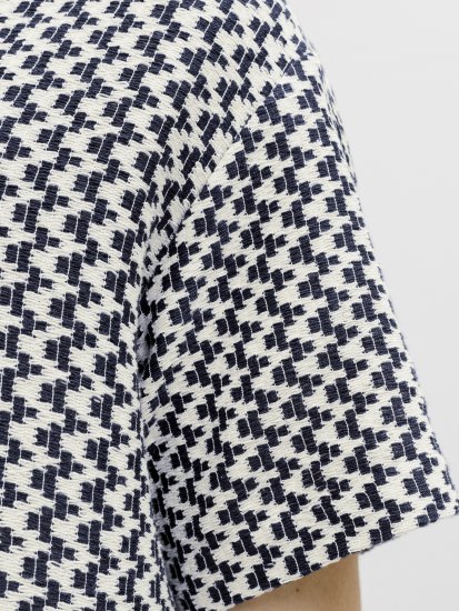 Jack & Jones Montauk Crochet Short Sleeve Shirt Navy - Πουκάμισα - Aνδρικά πουκαμισα μεγαλα μεγάλα μεγέθη